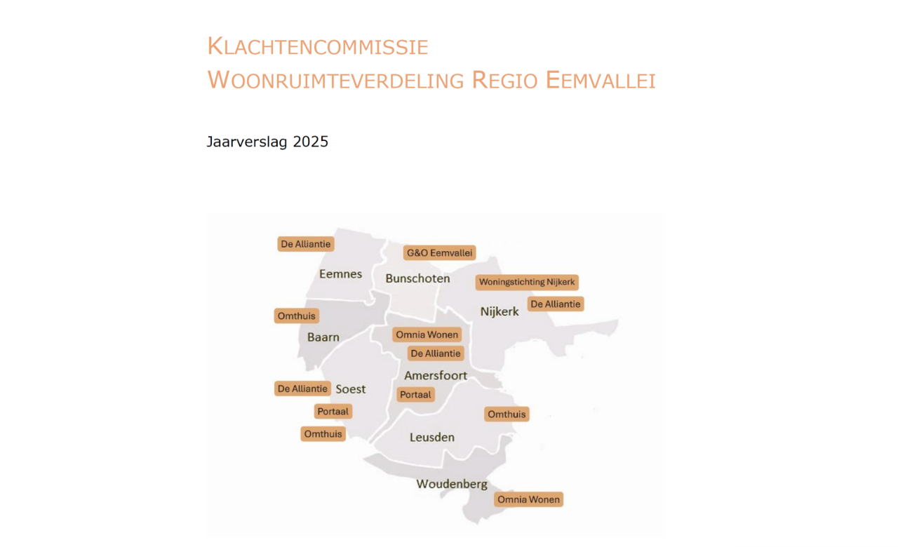 KLACHTENCOMMISSIE WOONRUIMTEVERDELING REGIO EEMVALLEI Jaarverslag 2025